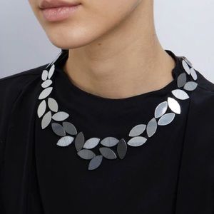 ISKIN SISTERS SILVER KATE LEAVES NECKLACE NWT